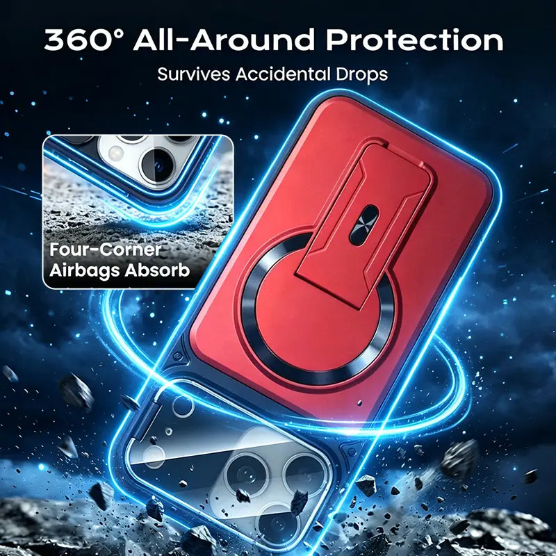 iPhone Multifunctional Case with Invisible Stand & Camera Shield