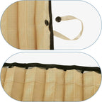 4-Piece Beige Magnetic Car Side Window Sun Shades – UV Protection & Privacy Curtains