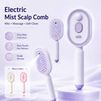 Electric Spray Air Cushion Massage Comb – Self-Cleaning Anti-Static Hair Brush