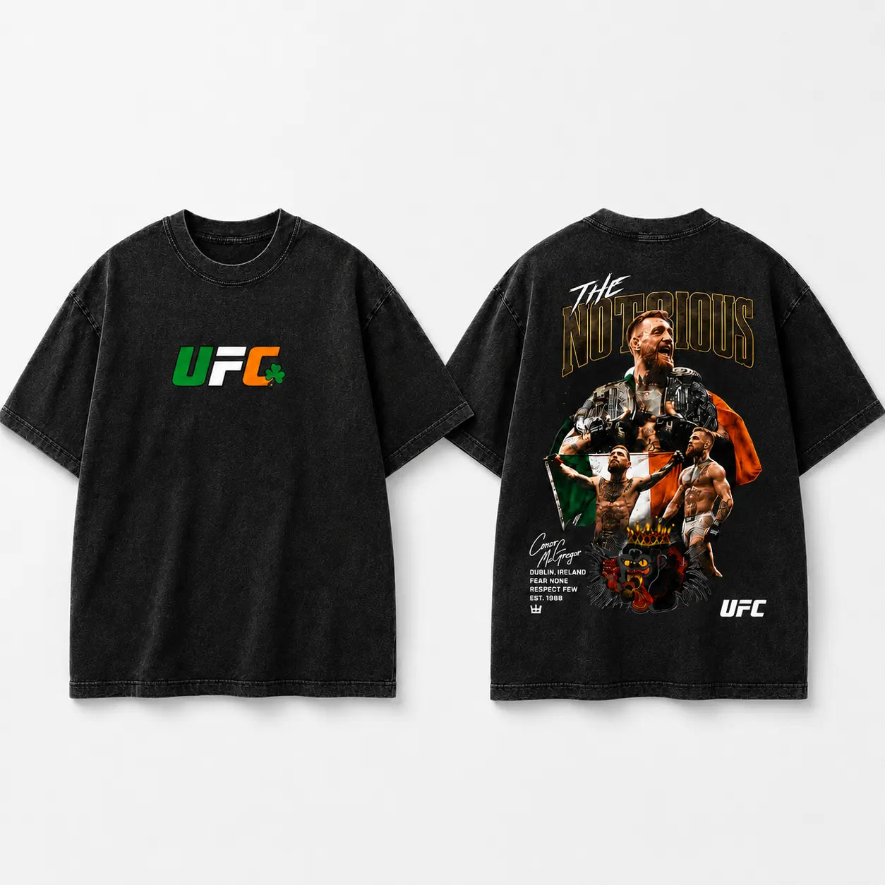 Men's UFC 329 Conor McGregor T-Shirt – "The Notorious" MMA Graphic Tee