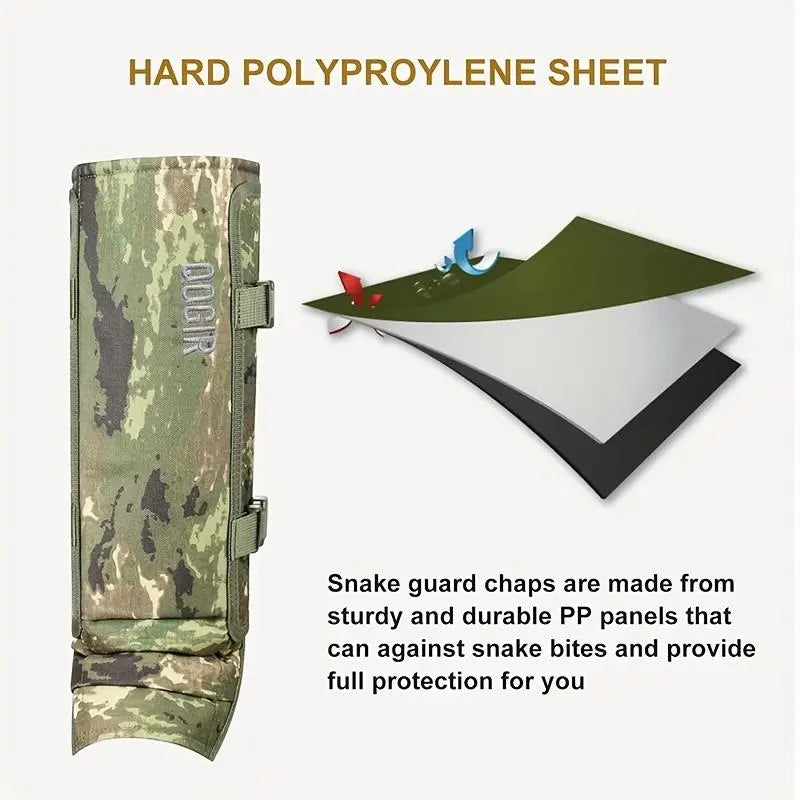Adjustable Snake-Resistant Leg Gaiters – Durable Protective Gear for Hunting & Hiking