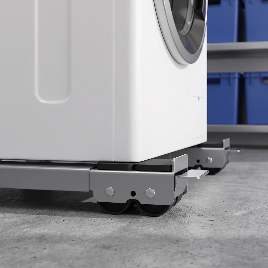 2-Pack Adjustable Heavy-Duty Appliance Moving Dollies – Lockable Roller Stands for Washer & Dryer