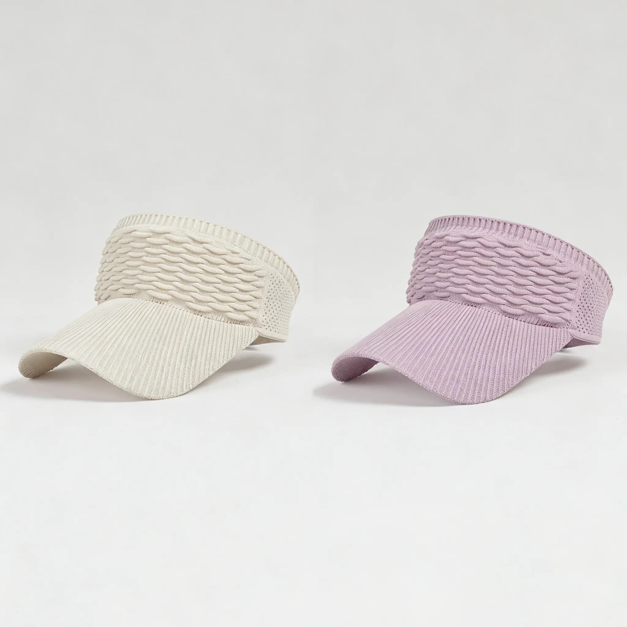 2-Pack Women’s Open-Top Breathable UV-Protection High-Ponytail Sun Visor