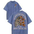 "Find Someone Who Grows Flowers" 230g Heavyweight Ribbed Streetwear Tee
