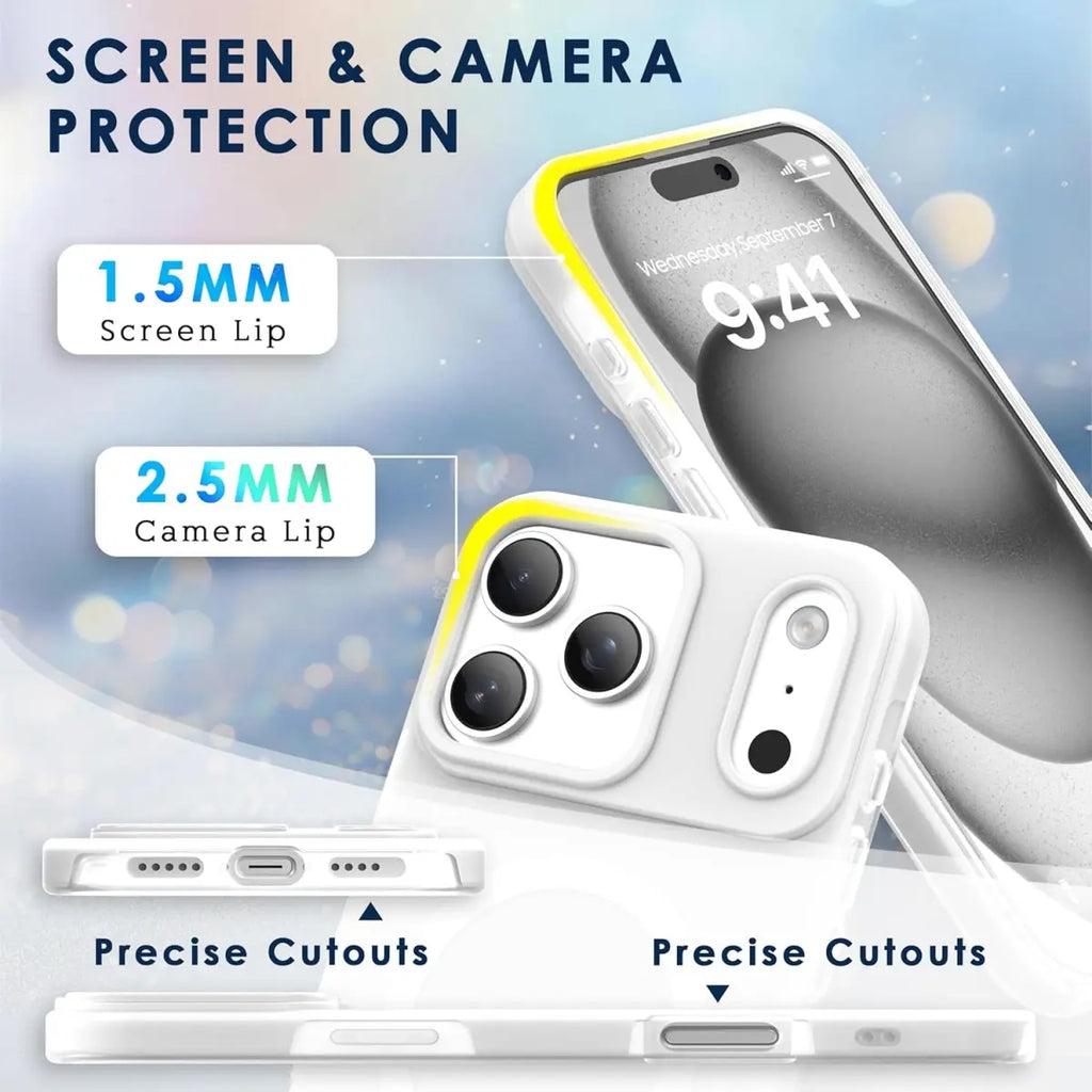 MagSafe Phone Case – Dual Layer Color-Blocking Shockproof Cover for iPhone 17 Pro Max