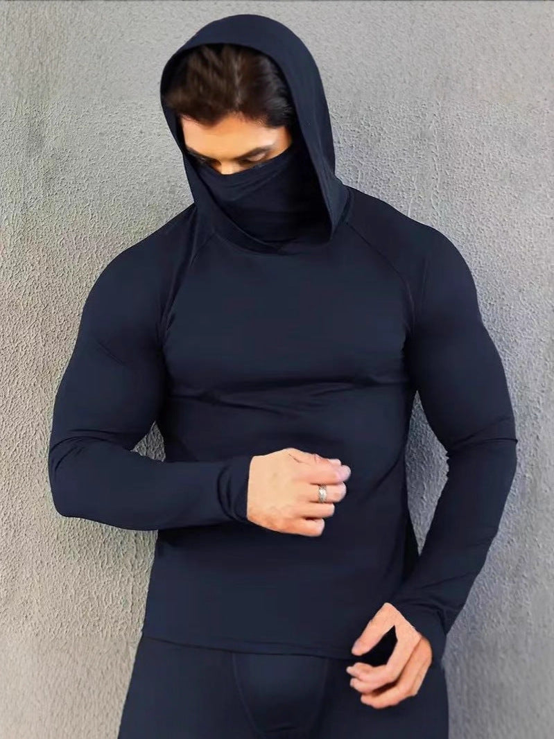 Men's Lightweight UPF Sun Protection Hoodie Pullovers – Quick-Dry Hooded Shirts with Face Mask