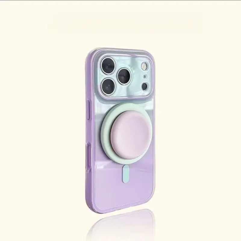 2-in-1 Gradient Full-Cover MagSafe Case – Hard PC Cover with AI Button for iPhone 17 Pro Max