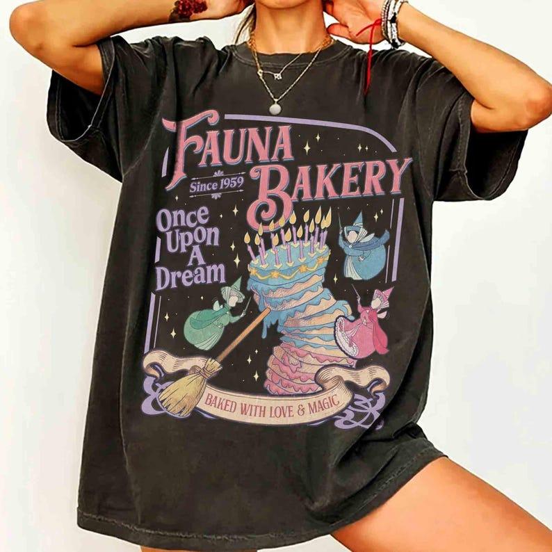 Fairy Godmother Baking Shirt, Baked With Love And Magic Tee, Retro Princess Cake, Whimsical Trip, Cottagecore Vibes