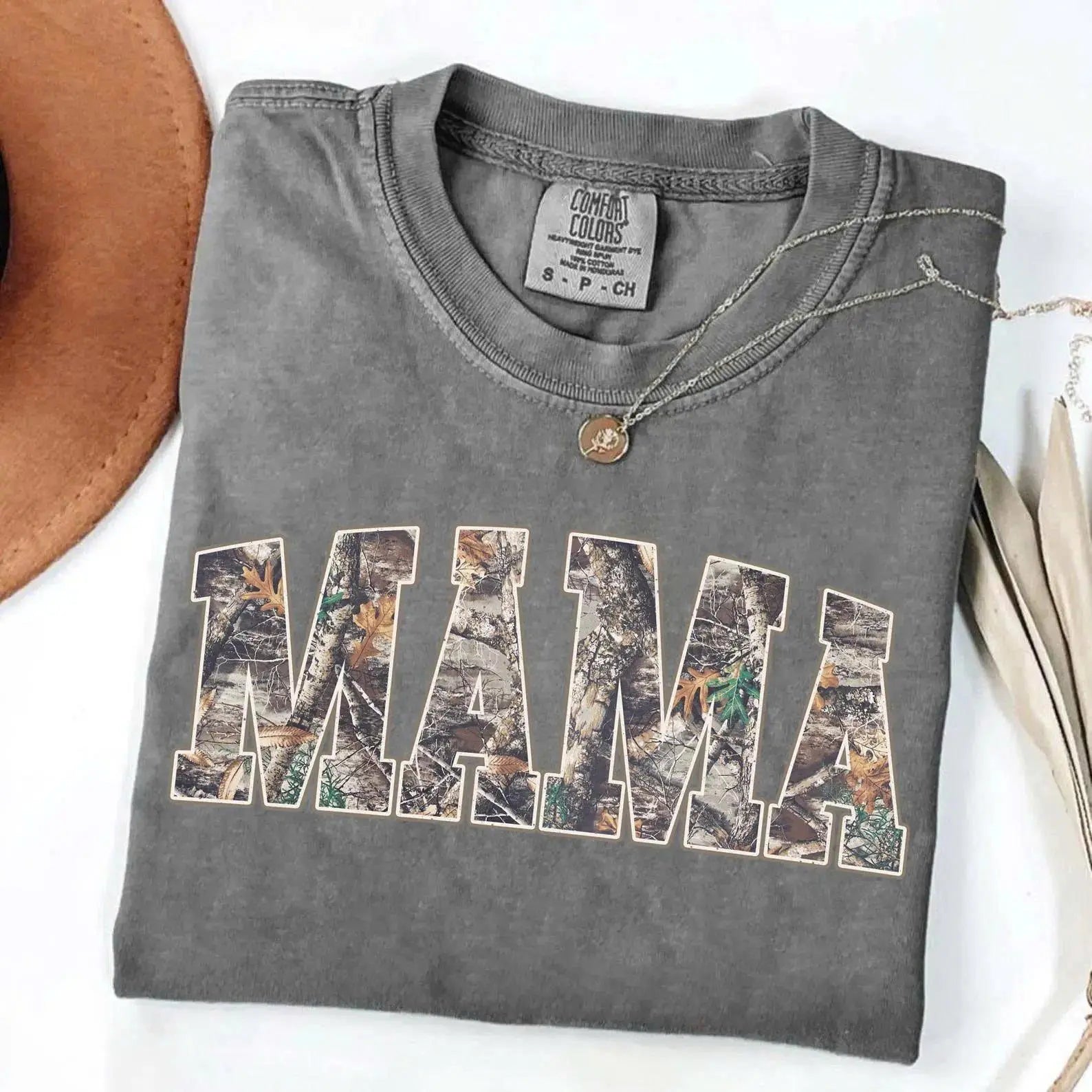 "Camo Mama" Comfort Colors® Tee: Unique Hunting Inspired Mother's Day Gift