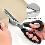 Sharp Stainless Steel Zigzag Pinking Shears for Sewing, Tailoring & DIY Crafts