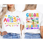 2-Sided Autism Awareness Shirt | SPED Teacher Brushstroke Graphic Tee