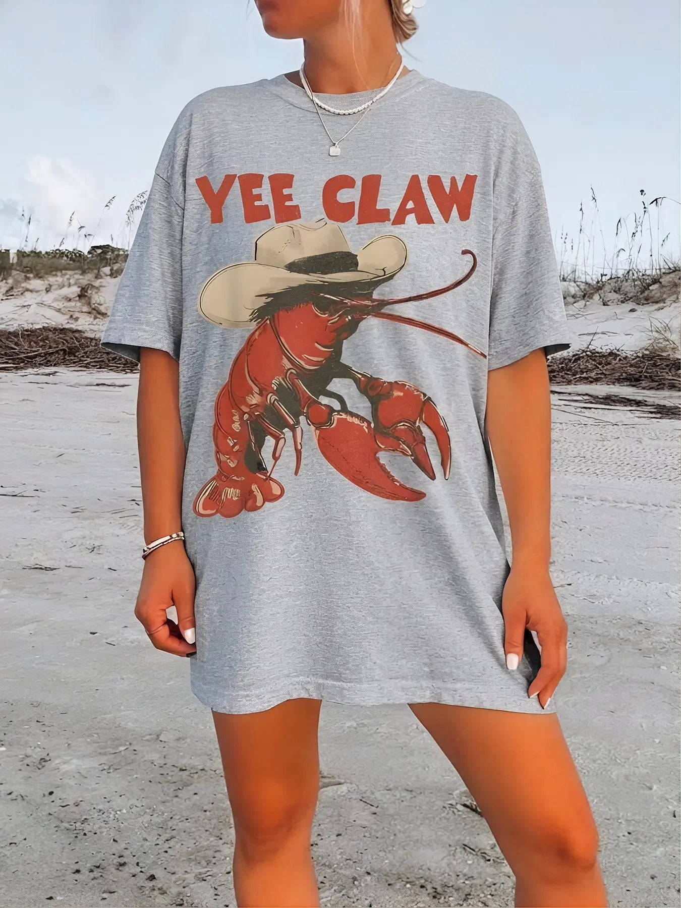 "Cowboy Crawfish" Graphic Tee | Coastal Cowgirl Aesthetic Vintage Shirt