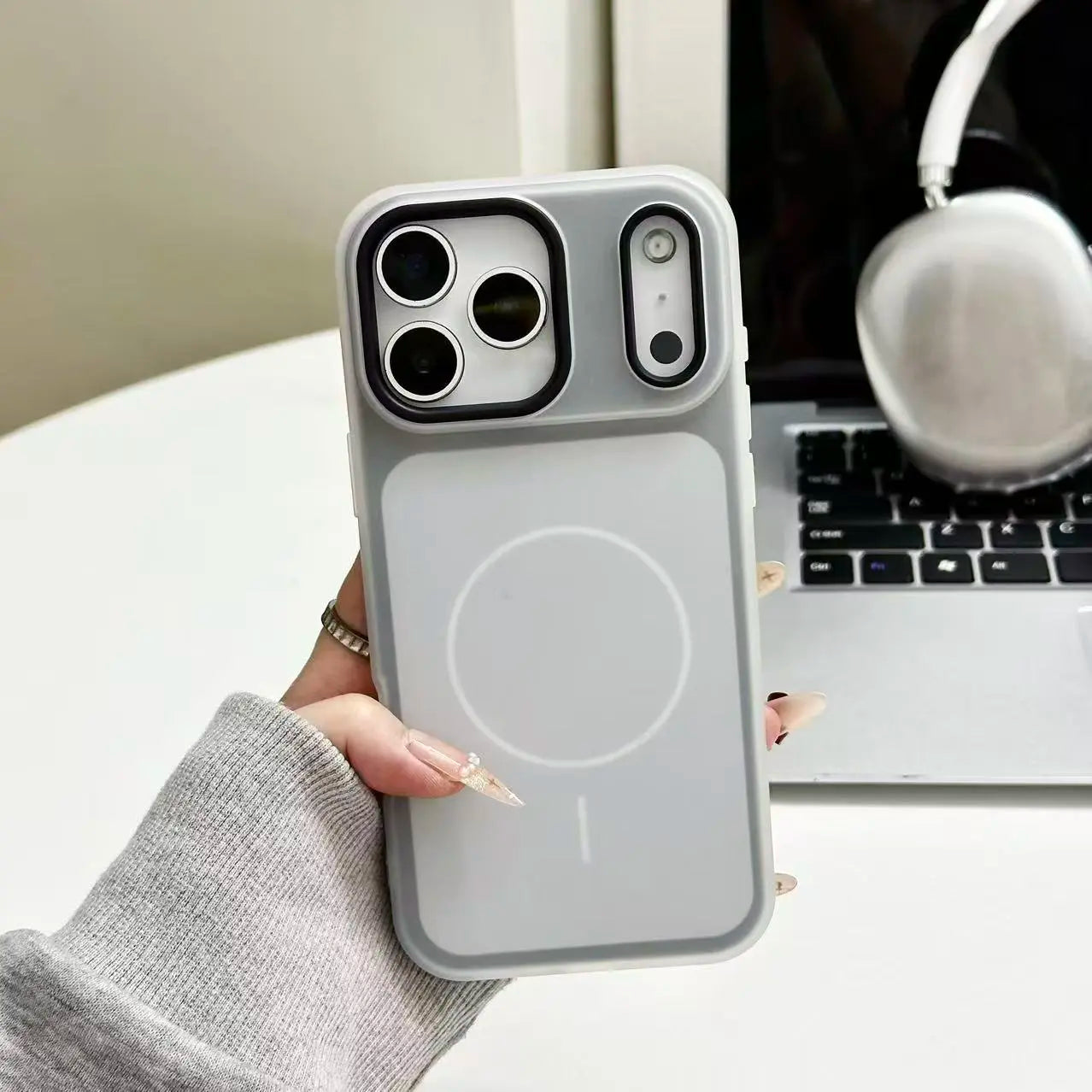MagSafe Phone Case – Dual Layer Color-Blocking Shockproof Cover for iPhone 17 Pro Max