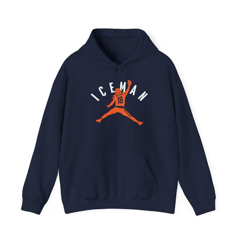 Camiseta unisex de algodón de Caleb "Iceman" Williams, de los Chicago Jumpman (sudadera, sudadera con capucha) 