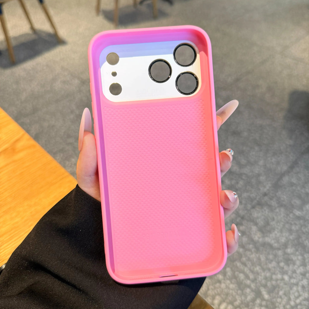 Dopamine Color Block Phone Case – Soft Shockproof Aesthetic Cover for iPhone 17 Pro Max