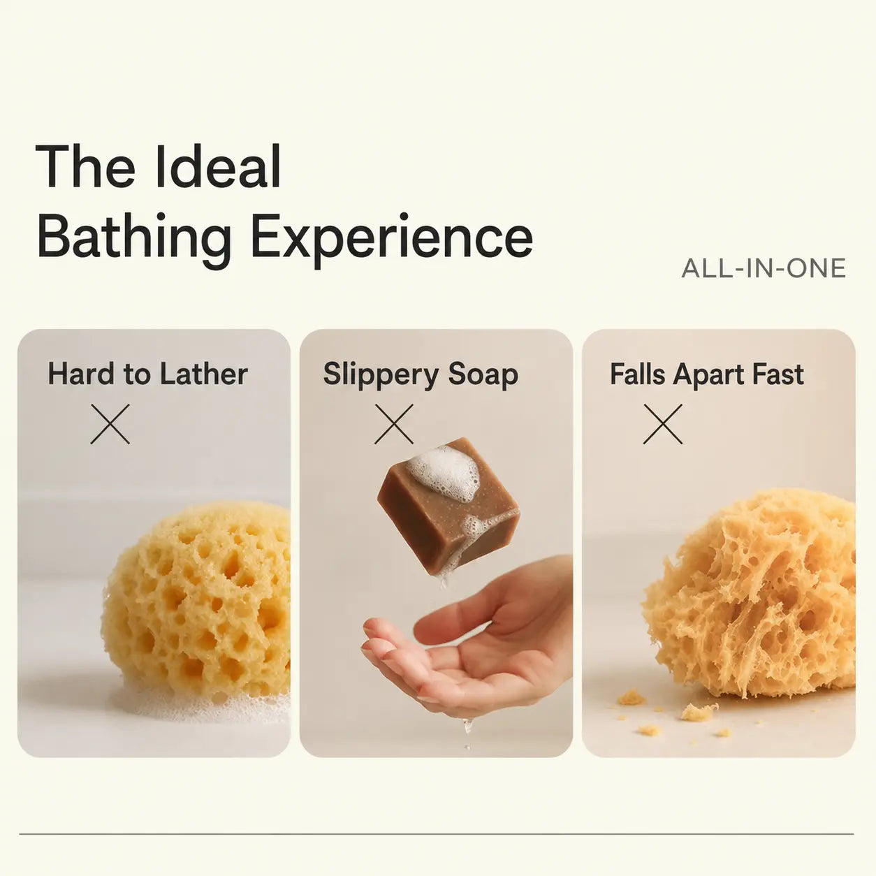 2-Pack Soft Bath Sponge with Soap Pocket – Quick-Foaming Body Scrub Sponge