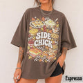 Comfort Colors Funny Side Chick Graphic T-Shirt for Thanksgiving & Friendsgiving