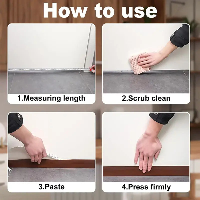 16.4Ft Door Weather Stripping (1.38in Width) – Self-Adhesive Insulation Draft Stopper Seal Strip