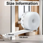 16.4Ft Door Weather Stripping (1.38in Width) – Self-Adhesive Insulation Draft Stopper Seal Strip
