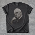 Kevin Reddington Black and White Portrait T-Shirt  Vintage Elderly Man Photo Tee