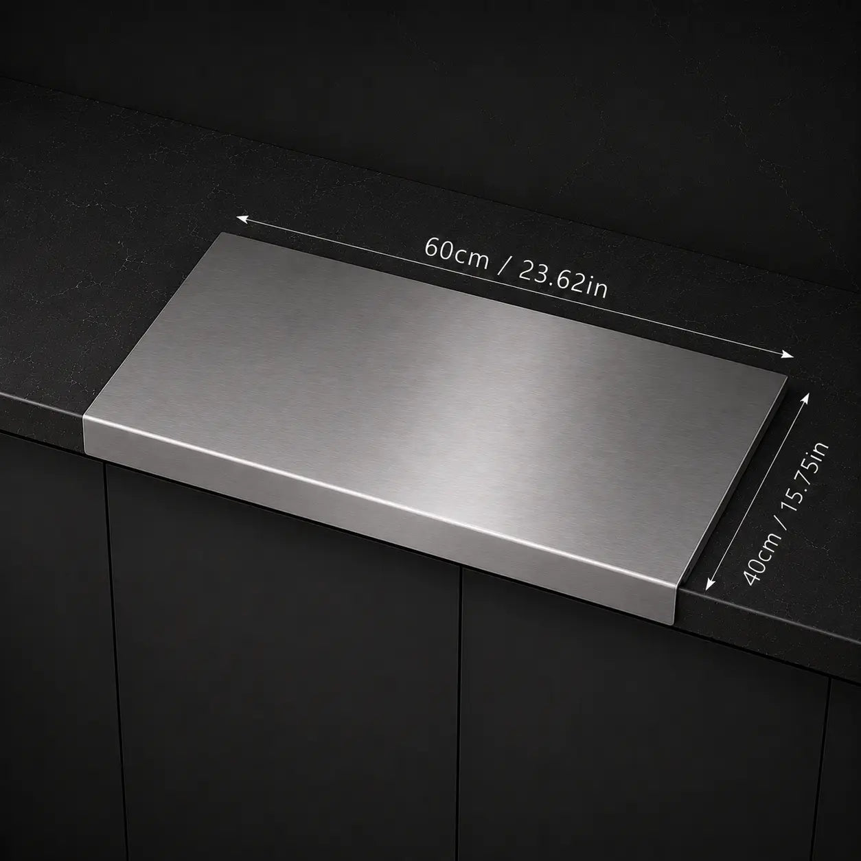 Stainless Steel Chopping Board – Non-Slip Heavy Duty Kitchen Cutting Board