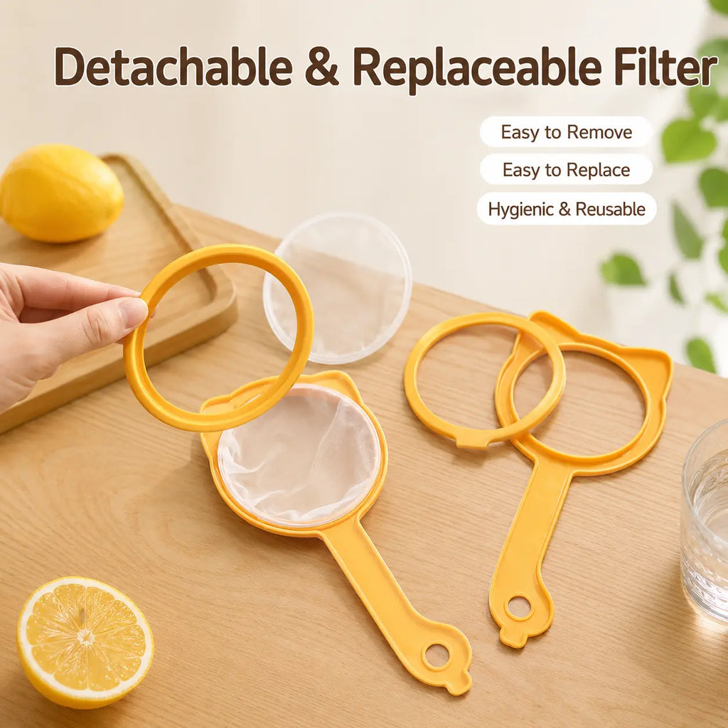 Versatile Fine Mesh Kitchen Strainer for Coffee, Tea & Flour Sifting