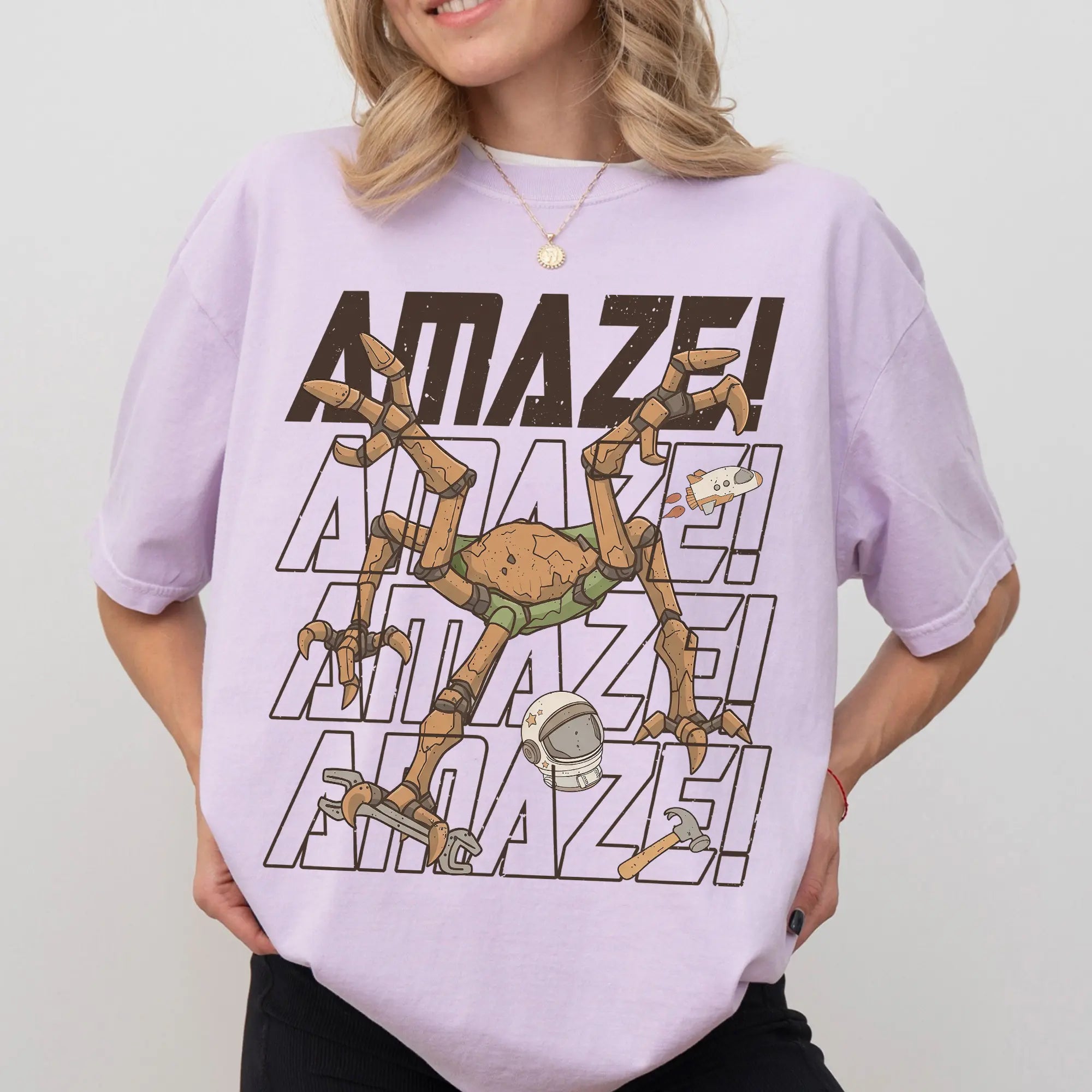 Project Hail Mary Amaze Amaze Amaze Shirt Rocky Sci-Fi Graphic Tee Book Lover Unisex T-Shirt
