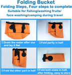 20L Portable Collapsible Water Bucket – Heavy-Duty PVC Water Container with Handle