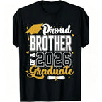 Class of 2026 Proud Dad Tee: 220gsm Heavyweight Cotton Graduation Gift