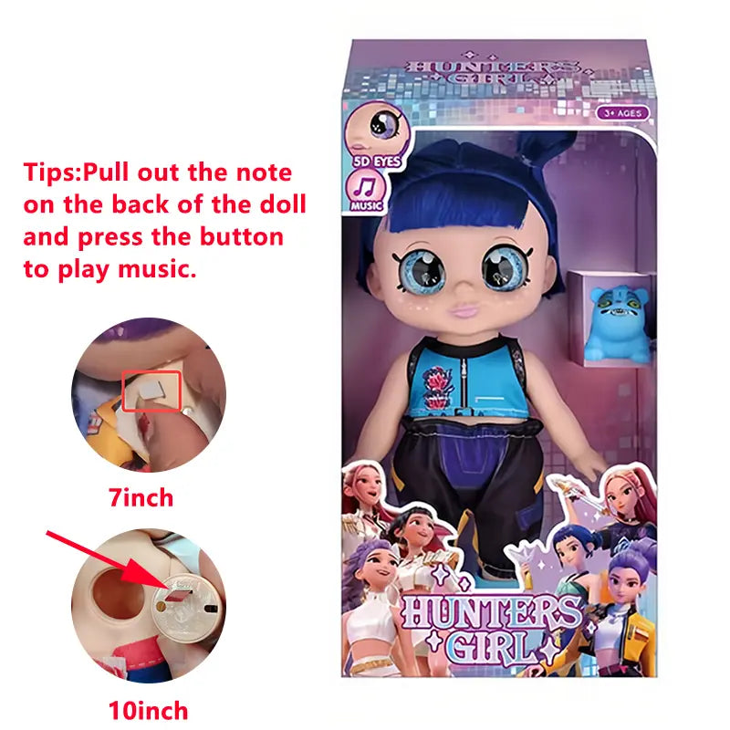 Kpop Anime Idol Action Figures - 5D Shiny Eyes Musical Jointed Doll Gift