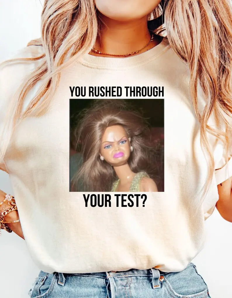 Funny State Testing Teacher Team Shirt - Retro Doll Meme Comfort Colors Tee