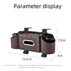 Multifunctional Car Seat Back Organizer: Storage Box with Tissue Holder, Dual Cup Holders & Bag Hooks