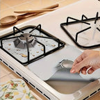 4-Piece Reusable Non-Stick Gas Stove Burner Covers – Heat-Resistant & Washable