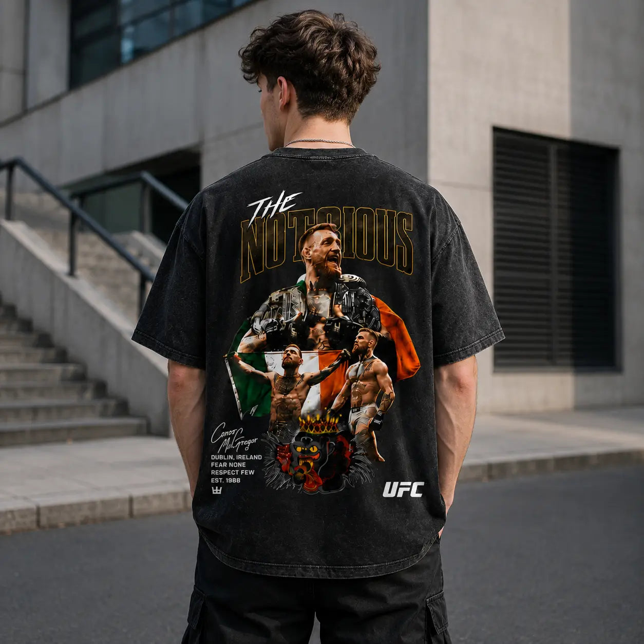 Men's UFC 329 Conor McGregor T-Shirt – "The Notorious" MMA Graphic Tee