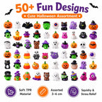 Halloween Mochi Squishies Kit – Mini Spooky Party Favors & Trick-or-Treat Bag Fillers