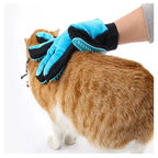 Upgraded Pet Grooming Gloves – 255 Silicone Tips 2-in-1 Deshedding & Massage Mitts