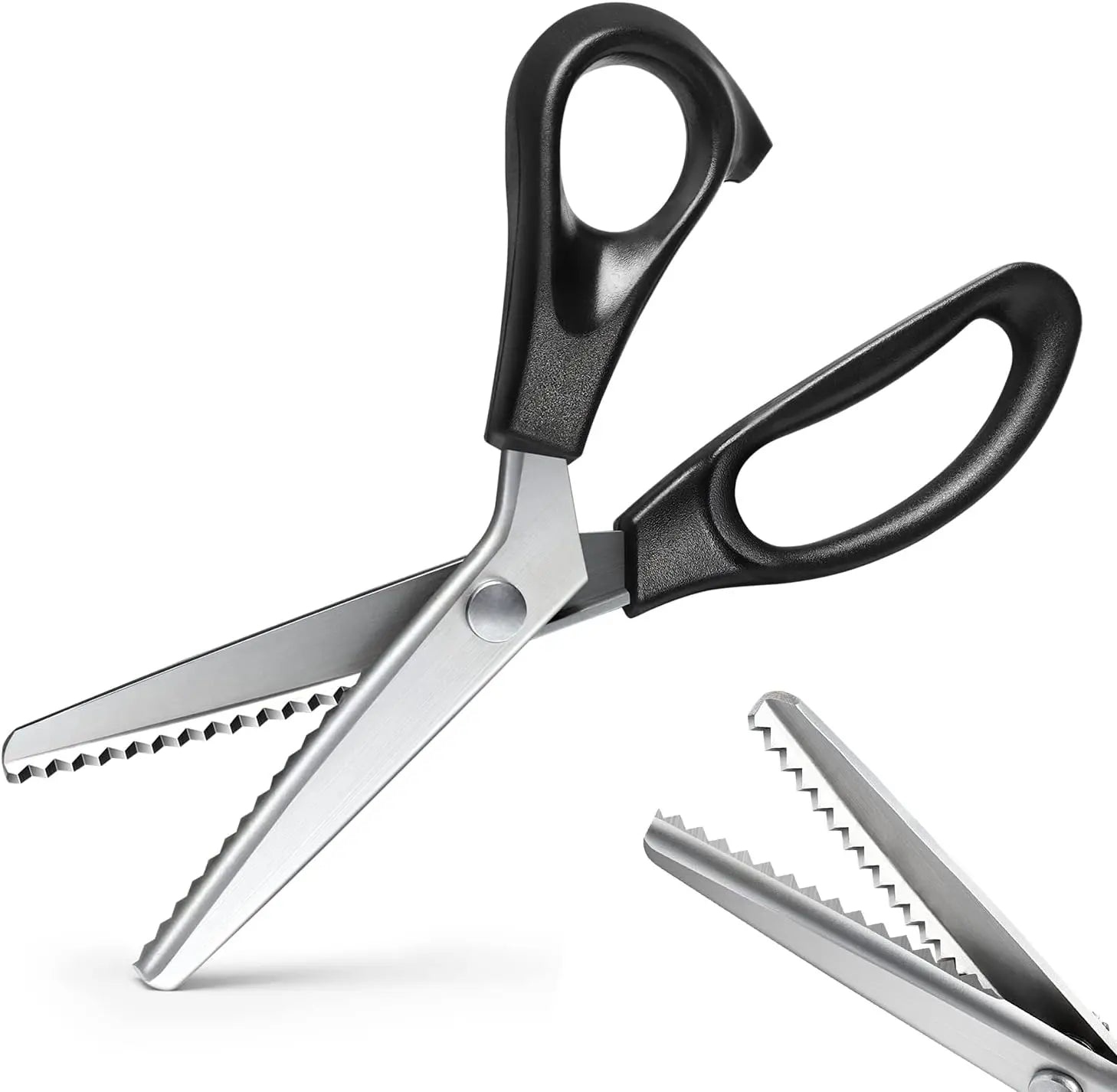 Sharp Stainless Steel Zigzag Pinking Shears for Sewing, Tailoring & DIY Crafts