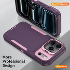 iPhone Military-Grade Heavy Duty Case with Camera Kickstand & Rugged Protection