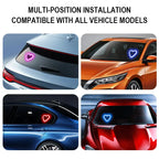 Solar-Powered Heart Neon Light – Multi-Mode Dynamic Car Interior Decor Accessory