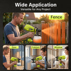1200ml High-Capacity Paint Sprayer - Adjustable Flow, 4 Nozzles & 3 Spray Modes