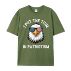 Comfort Colors "Put The Tism In Patriotism" Athletic Eagle Shirt – 2026 Funny Pure Cotton Streetwear Tee