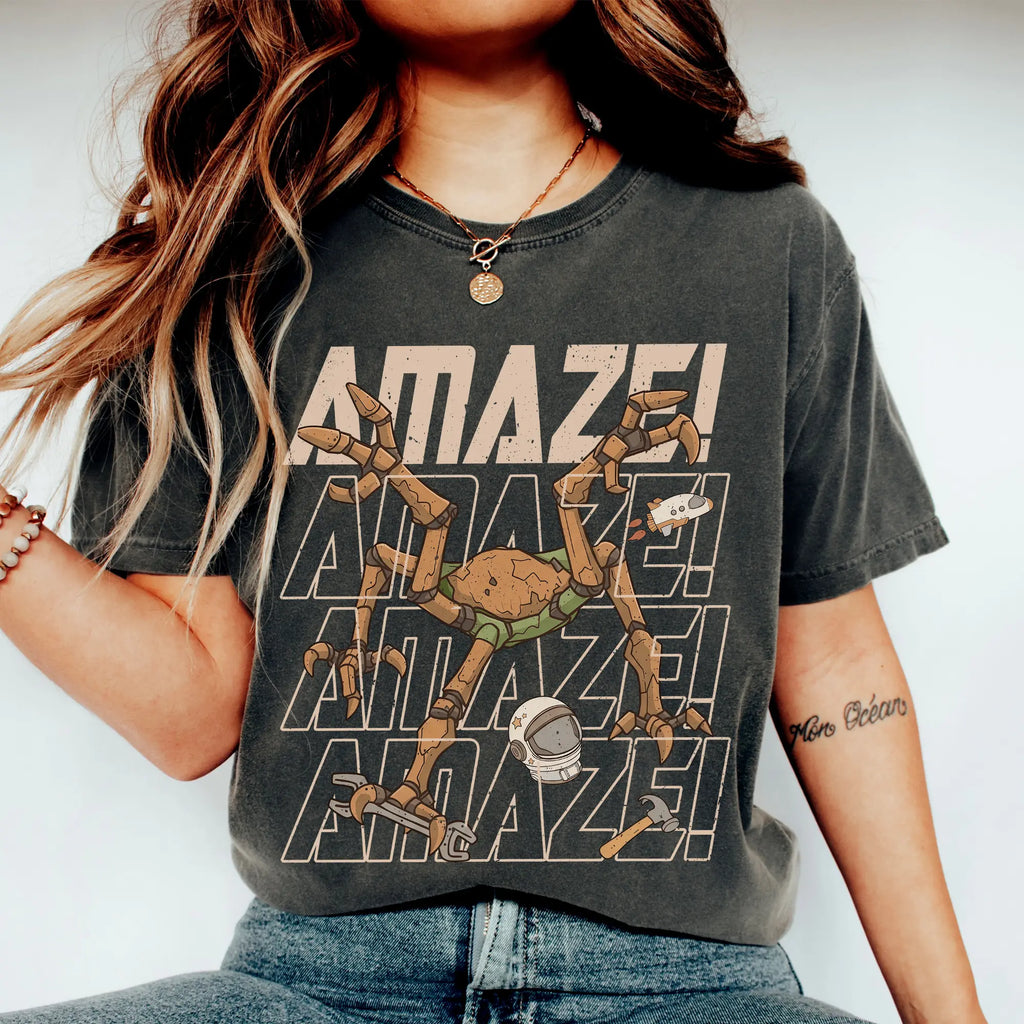 Project Hail Mary Amaze Amaze Amaze Shirt Rocky Sci-Fi Graphic Tee Book Lover Unisex T-Shirt