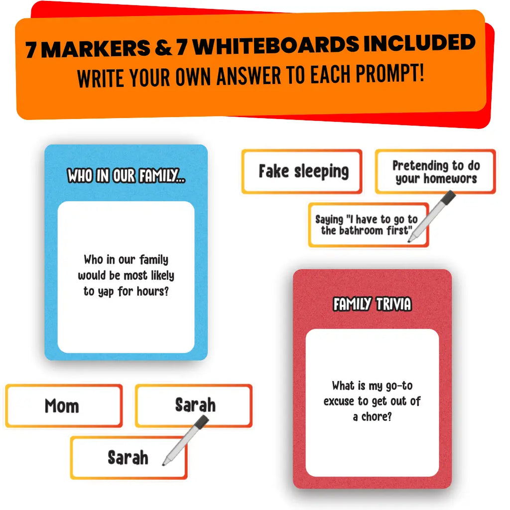 Who Our Family? – Hilarious Trivia, “Most Likely To” & Head-to-Head Party Card Game for All Ages