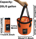20L Portable Collapsible Water Bucket – Heavy-Duty PVC Water Container with Handle