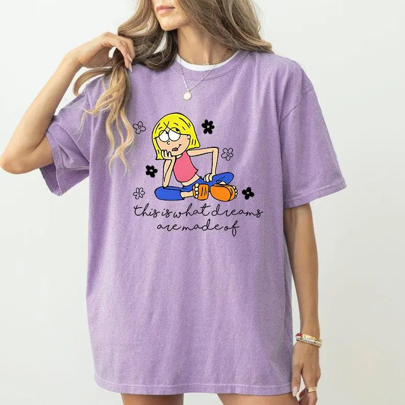 "This Is What Dreams Are Made Of" T-Shirt | Y2K Aesthetic Light Purple Tee