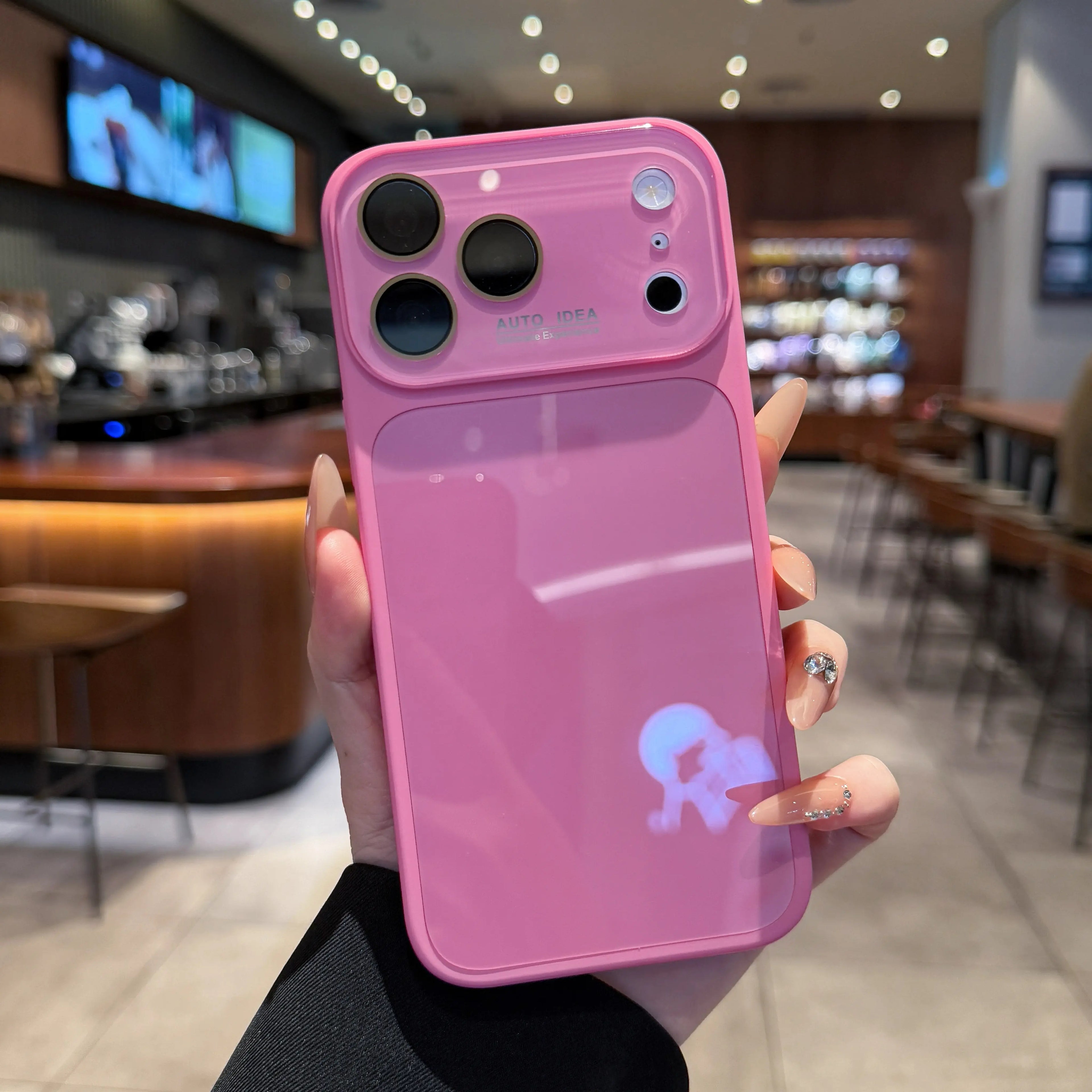 Dopamine Candy Color Crystal Phone Case – Contrast Lens Protection Anti-Drop Cover for iPhone 17 Pro Max