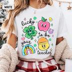 Cute Irish Shamrock Teacher T-Shirt - Lucky To Be Your Teacher St. Paddy's Day Gift