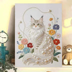 Fireworks Romantic Castle 5D Diamond Painting Kit – DIY Acrylic Round Bead Art Set