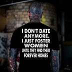 I DON'T DATE ANYMORE Black Print Hoodie