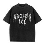 "ABOLISH ICE" Heavy Metal Washed Tee | Vintage Human Rights Streetwear